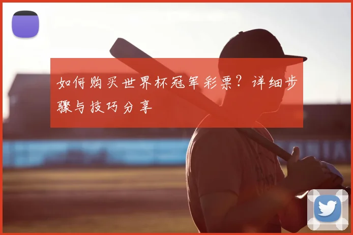 如何购买世界杯冠军彩票？详细步骤与技巧分享